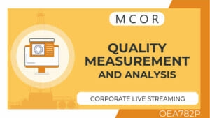 OEA782P-Quality Measurement and Analysis-Streaming Corporate