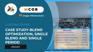 OEA26P-Case Study-Blend Optimization, Single Blend and Single Period