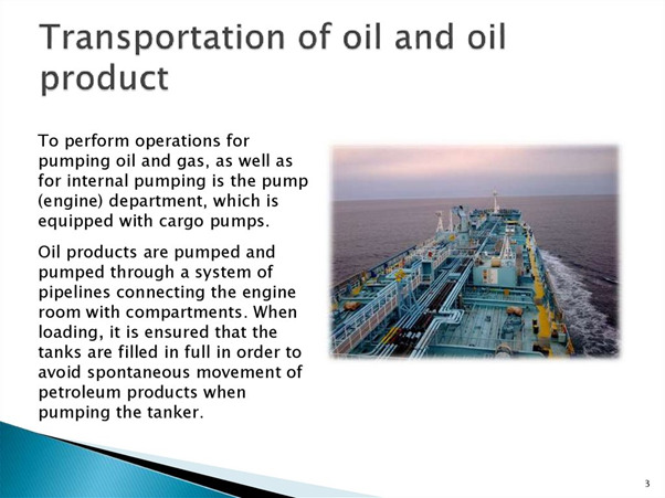 transportation of oil